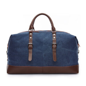 Navy Blue Durable Canvas Duffel Bag