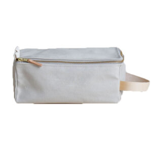 Travel Canvas Toiletry Kit Bag White