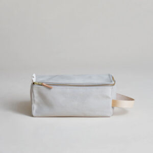 Travel Canvas Toiletry Kit Bag White