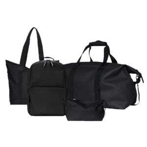 Luxury Travel 4pc Set Black Unisex