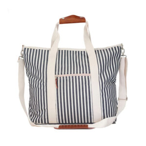 Navy Stripe Price Food Cooler Bag