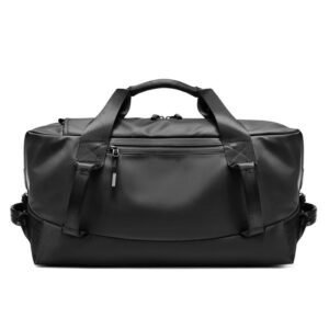 4pcs Black Waterproof PVC Travel Luggage Bag Set
