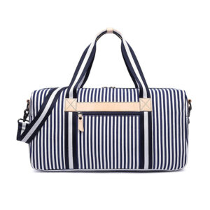 2022 Latest Design Striped Collect Canvas Travel Luggage Bag Set