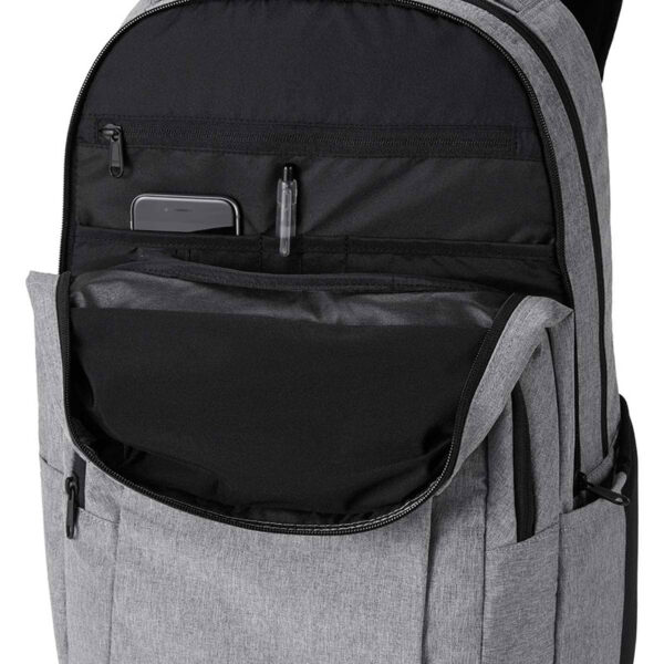 grey school backpack