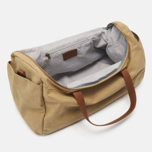 Unisex Brown Travel Weekend Bag