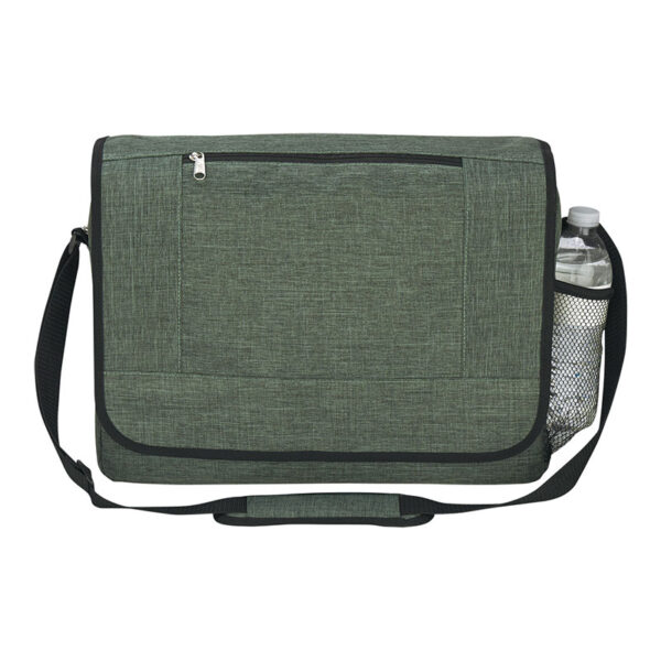 Zippered messenger bag