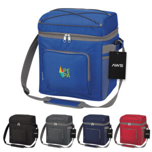 24 Cans Zippered Promotion Portable Shoulder Cooler Bag